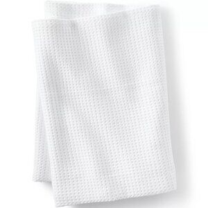 Lands' End King Size Organic Cotton Waffle Bed Blanket